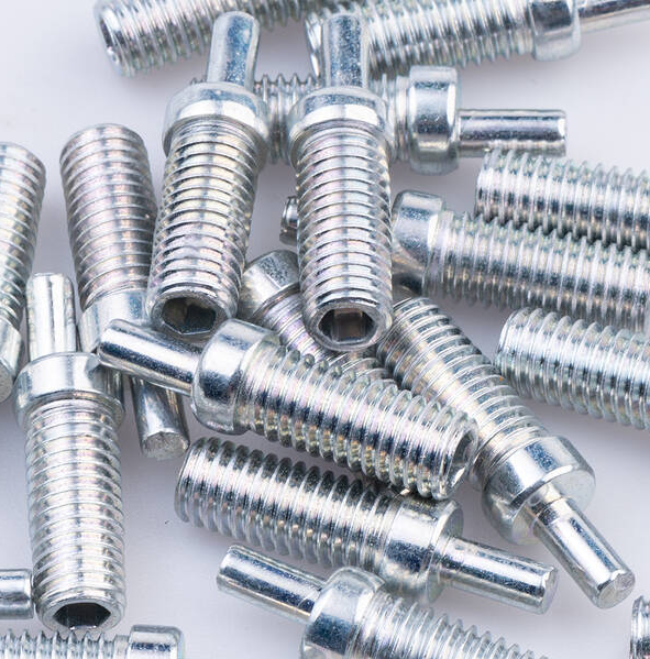 Custom non-standard eccentric screw for hinge, precision hardware fastener, eco-friendly zinc plating