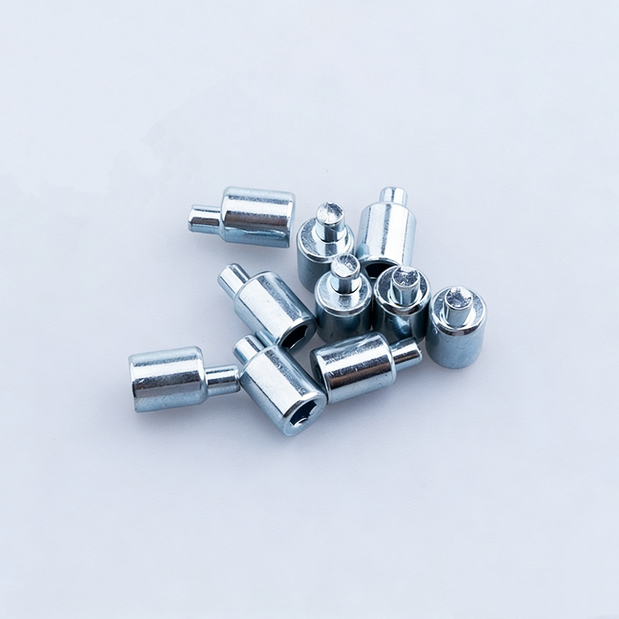 Eccentric rivet, carbon steel with zinc plating, hex socket drive, from FORAY HARDWARE