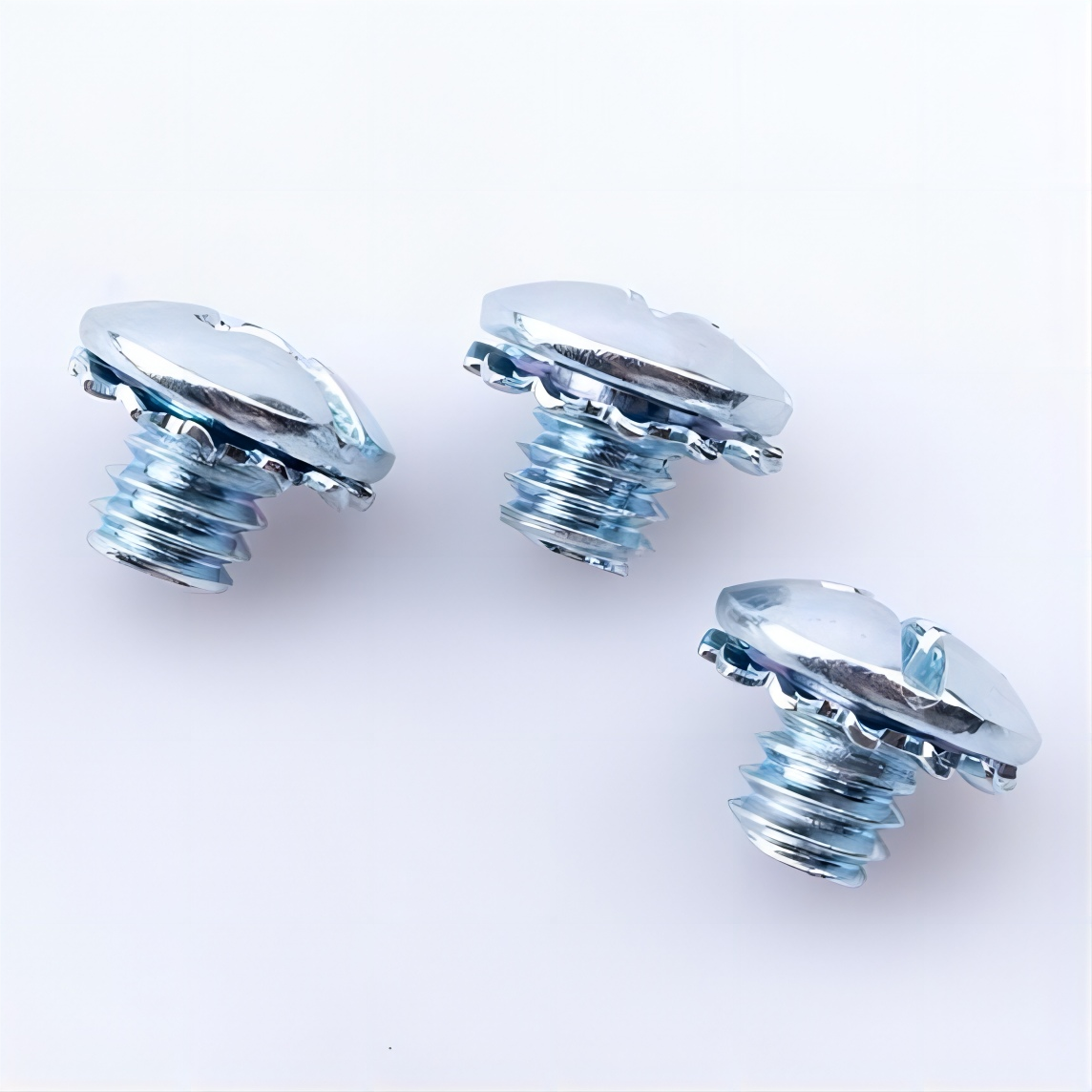 Combination Drive Slotted Phillips Pan Head Serrated Washer Machine Screw M4 M6 Zinc Plated Carbon Steel