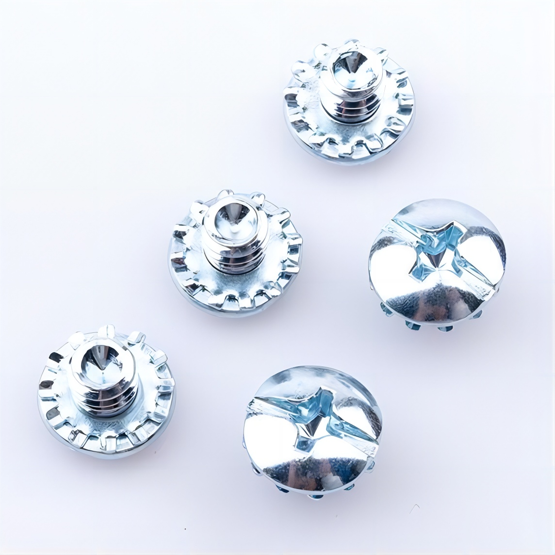 Dual-Angle View Combination drive Pan Head Serrated Washer Machine Screws M4 M6 Zinc Plated